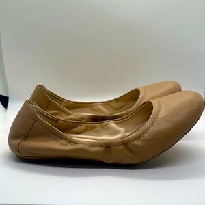 Cole Haan leather Manhattan Ballet shoe in Sandstone, size 9.5